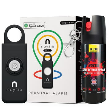 Noyzie Self Defence Spray 15ml with Keychain & GPS Personal Safety Alarm Tracker