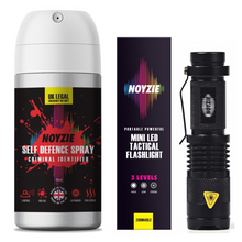 Load image into Gallery viewer, Noyzie Self Defence Spray 40ml &amp; Tactical Torch
