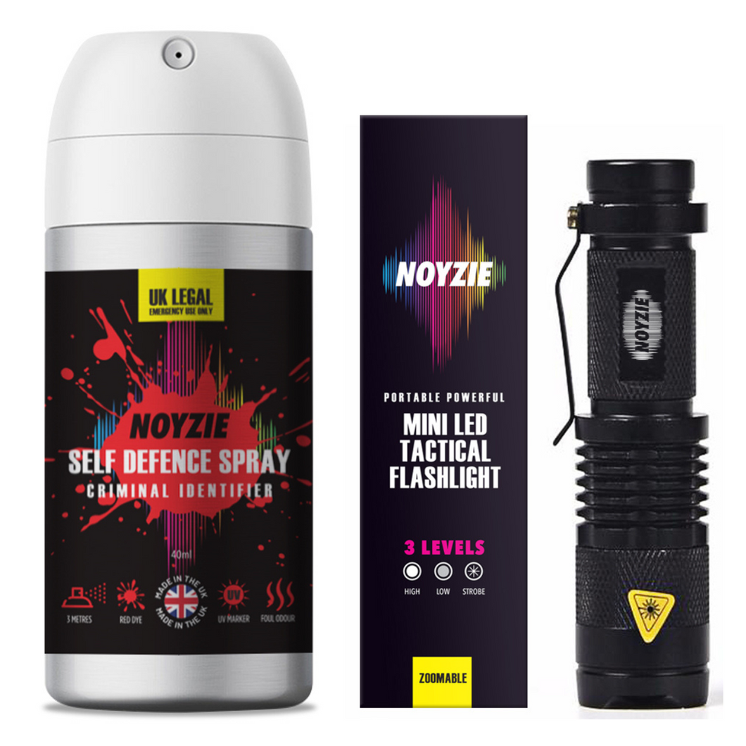 Noyzie Self Defence Spray 40ml & Tactical Torch