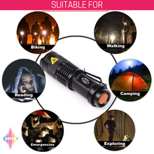 Load image into Gallery viewer, Noyzie Mini Metal Tactical Clip On Pocket Flashlight TWIN PACK
